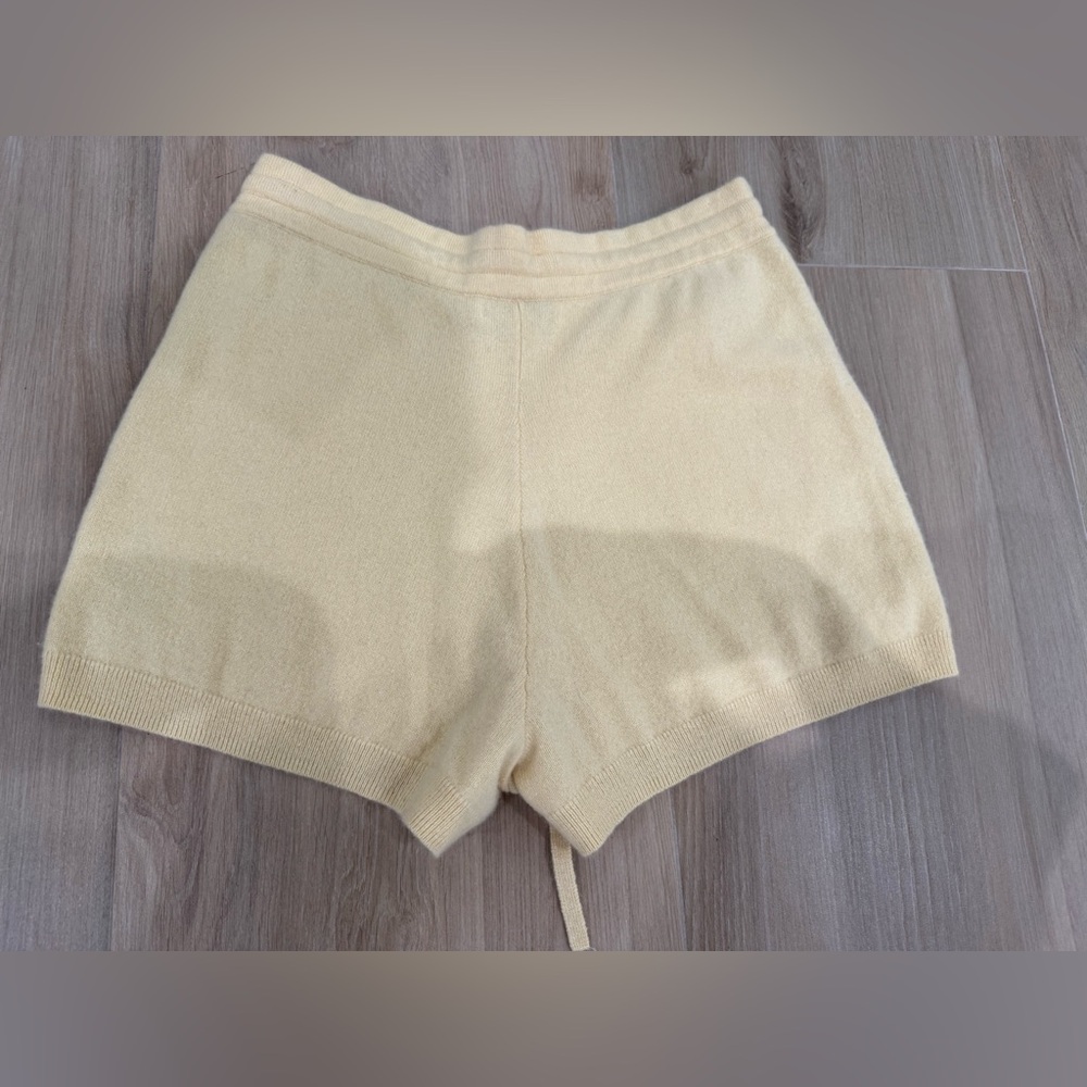 INTERMIX High Waist Tan Women's Shorts - Picture 6 of 11